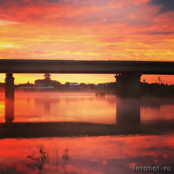 Восход. р. Которосль. Ярославль.