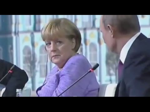 Юмор Путина и реакция Ангелы Меркель - Анекдот про брачную ночь