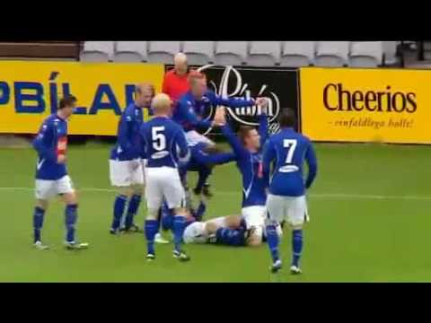 Bicycle Style Soccer Goal Celebration - Stjarnan vs Reykjavik - August 6 2010